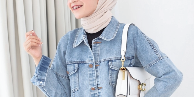 jaket levis wanita hijab - vivianbaella